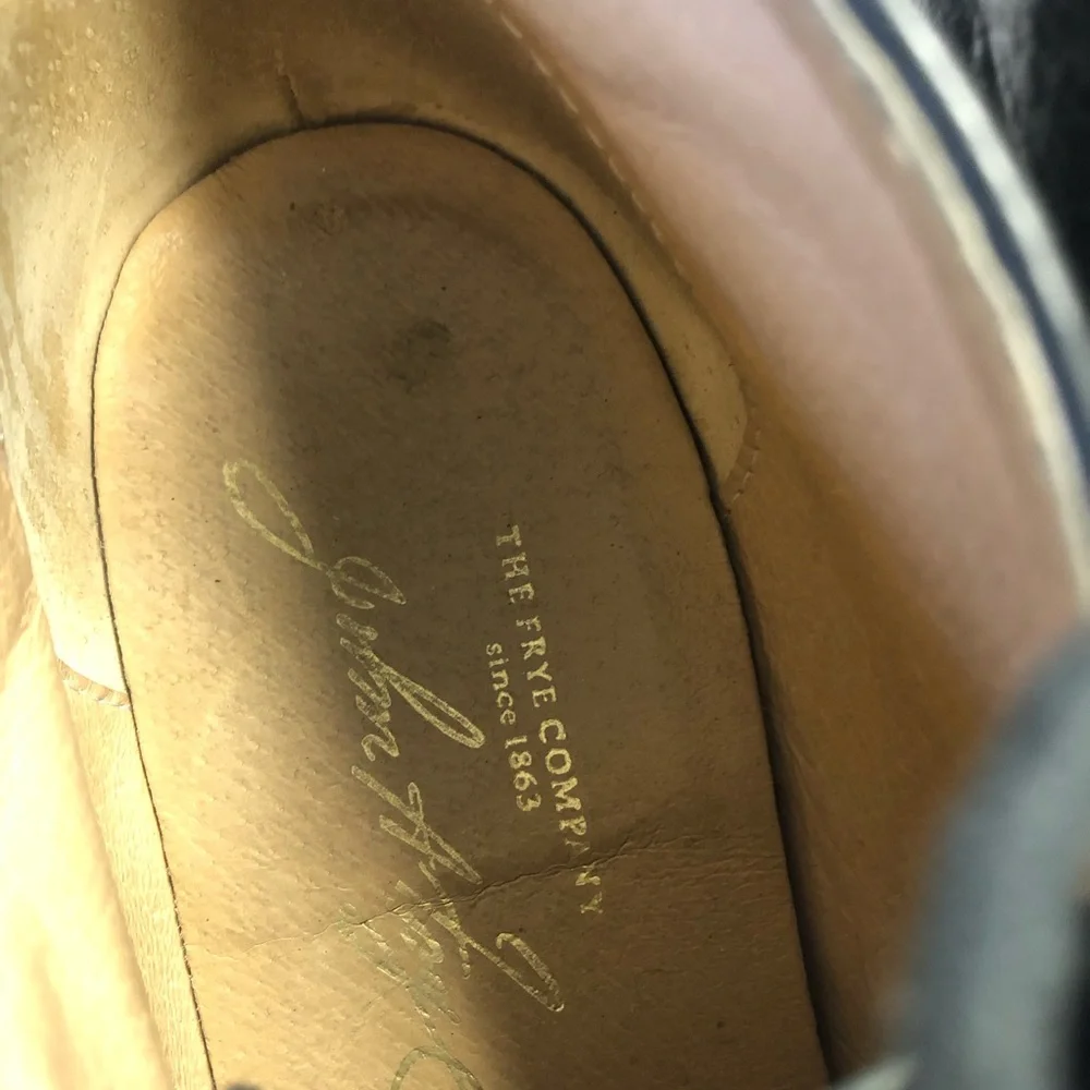 Frye‎ Black Leather Hudson Boots Sz. 11